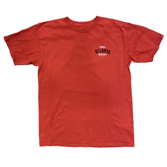 Vans Off The Wall Atlanta Skateboarding Chapter Red Black T-Shirt Men's Medium - Picture 8 of 8
